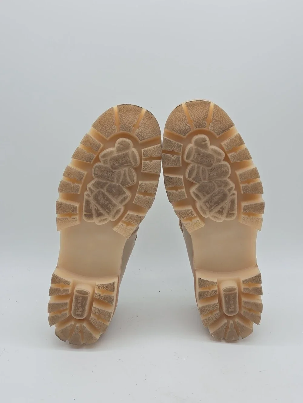Korks Vega Platform Lug Sole Mary Jane Shoes Cream Women's 8